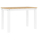 Dining Table Panama White 117x60x75 cm Solid Wood Pine 4005704