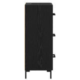 Sideboard Black Oak 34.5 x 34 x 90 cm Engineered Wood 881560