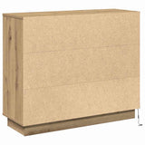 LED Sideboard Artisan Oak 90 x 32 x 75 cm Engineered Wood 869681