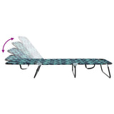 Folding Sun Lounger Multicolour 188 x 57 x 86.5 cm Polyester 42003145