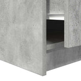 Coffee Table with Drawers Concrete Grey 70.5x70x40 cm 3328411