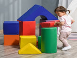 11-Piece Kids Soft Play Set, Foam Block, Toys for Climbing, Crawling, Multicoloured T3398P348555