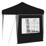 Pop-up Party Tent 195 x 195 x 245 cm Black Oxford Fabric 42019733