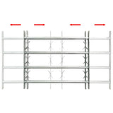 Adjustable Security Grille for Windows with 4 Crossbars 1000-1500 mm 141387