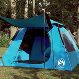 ZNTS Camping Tent Dome 4-Person Blue Quick Release 4004144