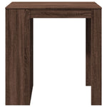 ZNTS Bar Table Brown Oak 102x70x103.5 cm Engineered Wood 3309327