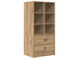 Desk with Drawer with Shelf with Storage 2 pcs Artisan Oak 3337304