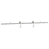 Sliding Door Hardware Kit 183 cm Stainless Steel Silver 4009700