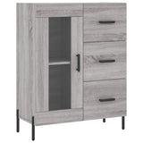 Highboard Grey Sonoma 69.5x34x180 cm Engineered Wood 3195969