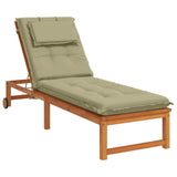 Sunlounger Cushion GEMERT 100% Polyester Light Green 947486