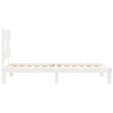 Bed Frame without Mattress White 100x200 cm Solid Wood Pine 3193587