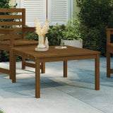 Garden Table Honey Brown 82.5x82.5x45 cm Solid Wood Pine 824123