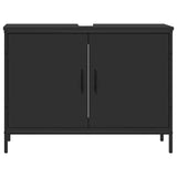 Bathroom Sink Cabinet Black 80x30x60 cm Engineered Wood 842451
