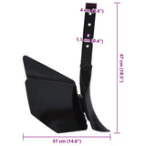 Tiller Plough Attachment Black Metal 146267
