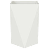 Planter 2 pcs White 50 x 50 x 75 cm Steel 883797