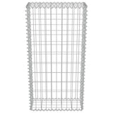 Gabion Wall with Covers Galvanised Steel 50x20x100 cm 143576