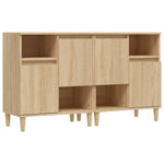 Sideboards 2 pcs Sonoma Oak 60x35x70 cm Engineered Wood 3185722