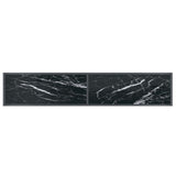Console Table Black 180x35x75.5 cm Tempered Glass 331705
