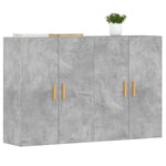 Wall Mounted Cabinets 2 pcs Concrete Grey Engineered Wood 3197876