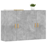 Wall Mounted Cabinets 2 pcs Concrete Grey Engineered Wood 3197876