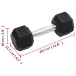 Dumbbells 2 pcs 12 kg Total Cast Iron 93602