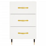 Bedside Cabinet White 40x40x66 cm Engineered Wood 827636