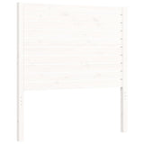 Bed Frame without Mattress White Single Solid Wood 3194992