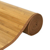Rug Rectangular Natural 80x400 cm Bamboo 376919