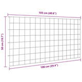 Pond Fence Set 5 pcs Green 100 x 50 cm Steel 42017314