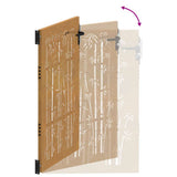Garden Gate 85x125 cm Corten Steel Bamboo Design 153234