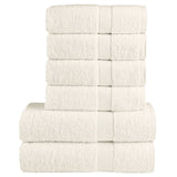 6 Piece Premium Towel Set SOLUND Cream 600 gsm 137567