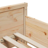 Bed Frame with Headboard Brown 80 x 200 cm Engineered Wood 877203