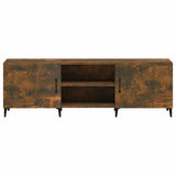 TV Cabinet Smoked Oak 150x30x50 cm Engineered Wood 817504