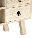 TV Cabinet 110x30x44 cm Solid Mango Wood 282869
