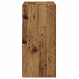 Sideboard with LED Lights Old Wood 80x35x75 cm Engineered Wood 856361