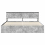 Bed Frame with Headboard Concerte 200 x 200 cm Solid Pine Wood 3410558
