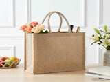 Jute Handbags 10 pcs Natural 42 x 33 x 19 cm 100% Tossa Jute 42012276
