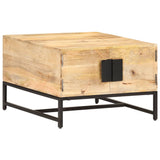 ZNTS Coffee Table 67x67x45 cm Solid Mango Wood 320375