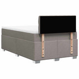 Box Spring Bed with Mattress Taupe 120x190 cm Fabric 3285838
