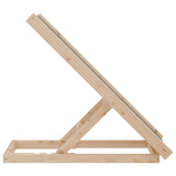 Dog Ramp Grey 70x35 cm Solid Wood Fir 172418