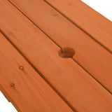 Picnic Table for 4 Kids with Umbrella Solid Wood Fir 3281620