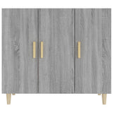 Sideboard Grey Sonoma 90x34x80 cm Engineered Wood 817460