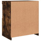 Sideboard with LED Lights Smoked Oak 60.5x37x67 cm 836620