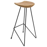 Bar Stools 2 pcs Solid Teak Wood 285203