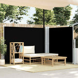 Retractable Side Awning Black 140x1000 cm 48484