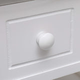 Side Table White 40x40x40 cm Paulownia Wood 284070