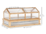 Raised Garden Flower Bed Kit with Greenhouse 32350508