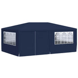 Professional Party Tent with Side Walls 4x6 m Blue 90 g/m 48528