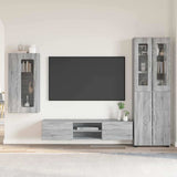 TV Cabinet Set FLORIN 3 pcs Grey Sonoma Engineered Wood 3397970