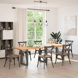 Dining Table Legs U-Shaped 3 pcs Anthracite 70x cm Steel 4013202